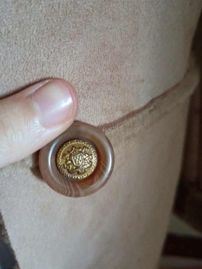 Manteau long peau lainée marron Zapa - photo numéro 10