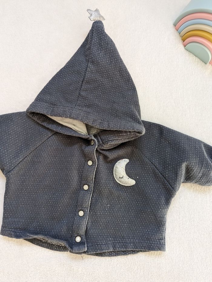 Gilet à capuche gris - photo numéro 3