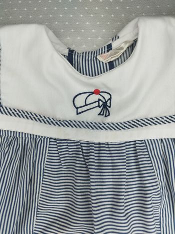 Combi vintage style marin 18 mois – Look rétro adorable ⚓