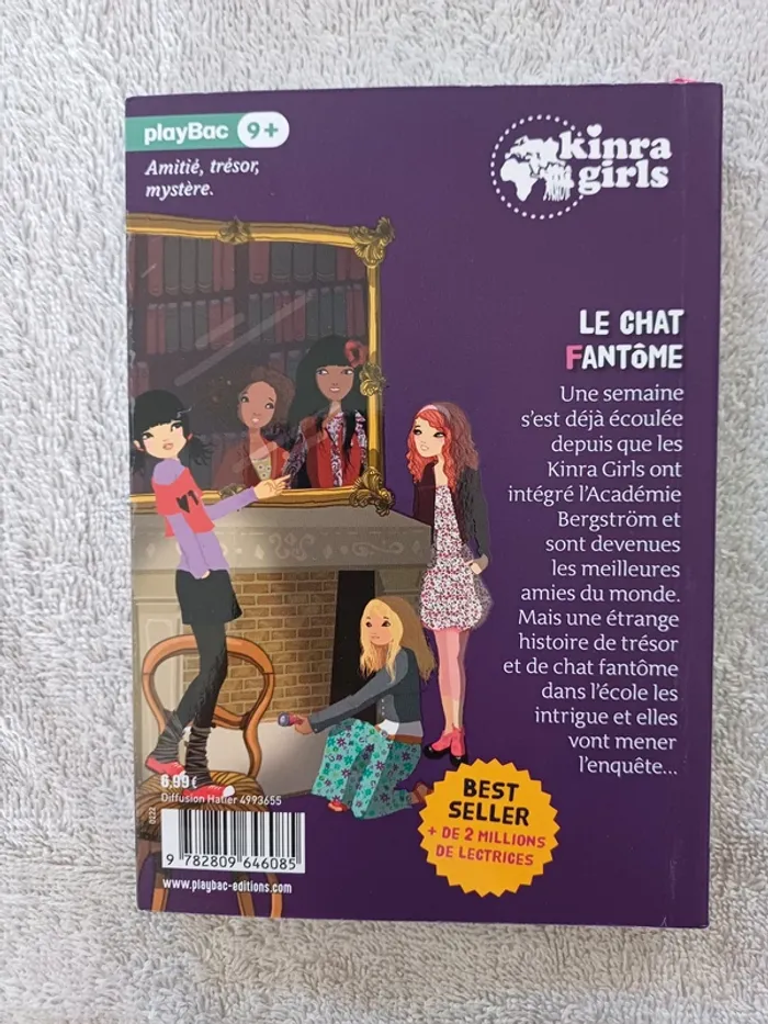 Livre Kinna Girls - le chat fantôme (familleac72) - photo numéro 2