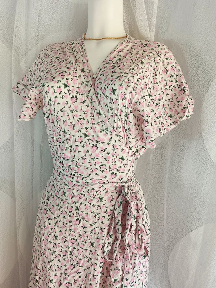 Americandreams | Robe fleurie portefeuille | t. L - photo numéro 3