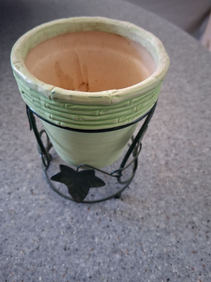 Mini cache pot céramique tournesol - photo numéro 2