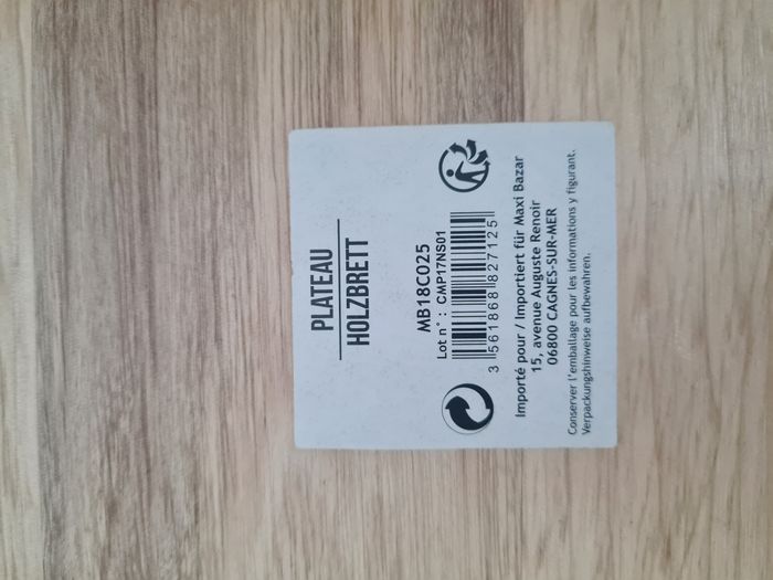 Plateau rond bois et métal noir - photo numéro 7