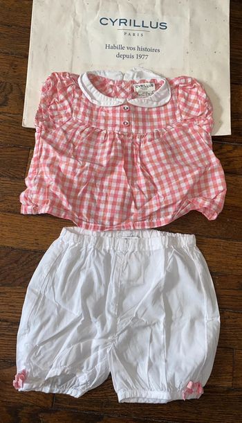 Ensemble Cyrillus vichy  6 mois