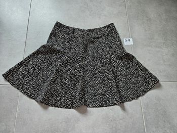 Jupe noire léopard femme taille 38
