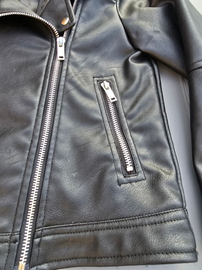 Veste de style motard  motard 8-9 ans fille H&M - photo numéro 2