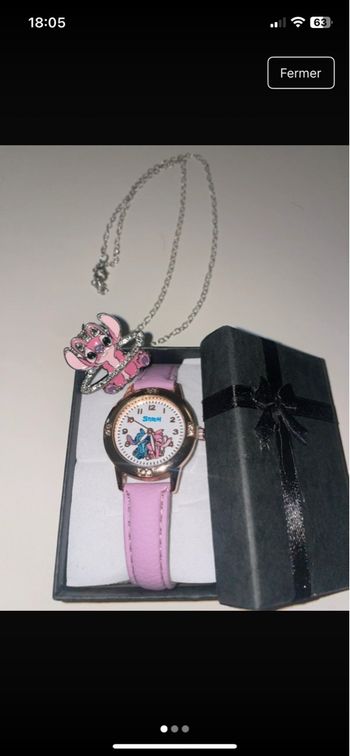 Montre stitch + collier angel