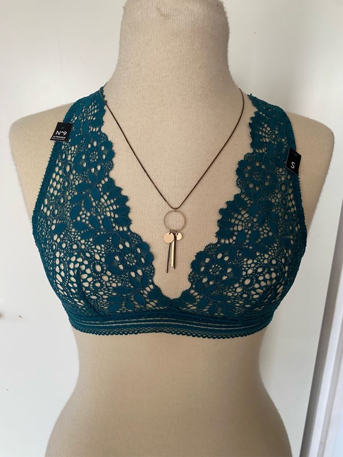 Brassière dentelle Etam taille S.  Turquoise