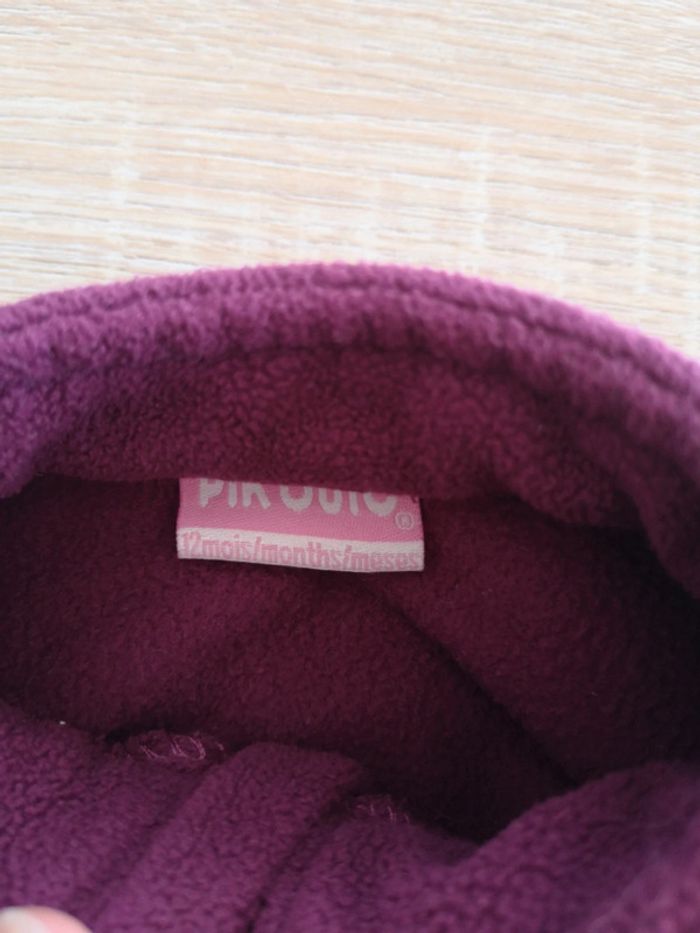 Polaire violette bébé 12 mois - photo numéro 3