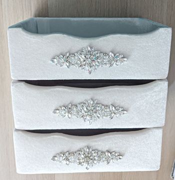 Trousseau mariage panier blanc