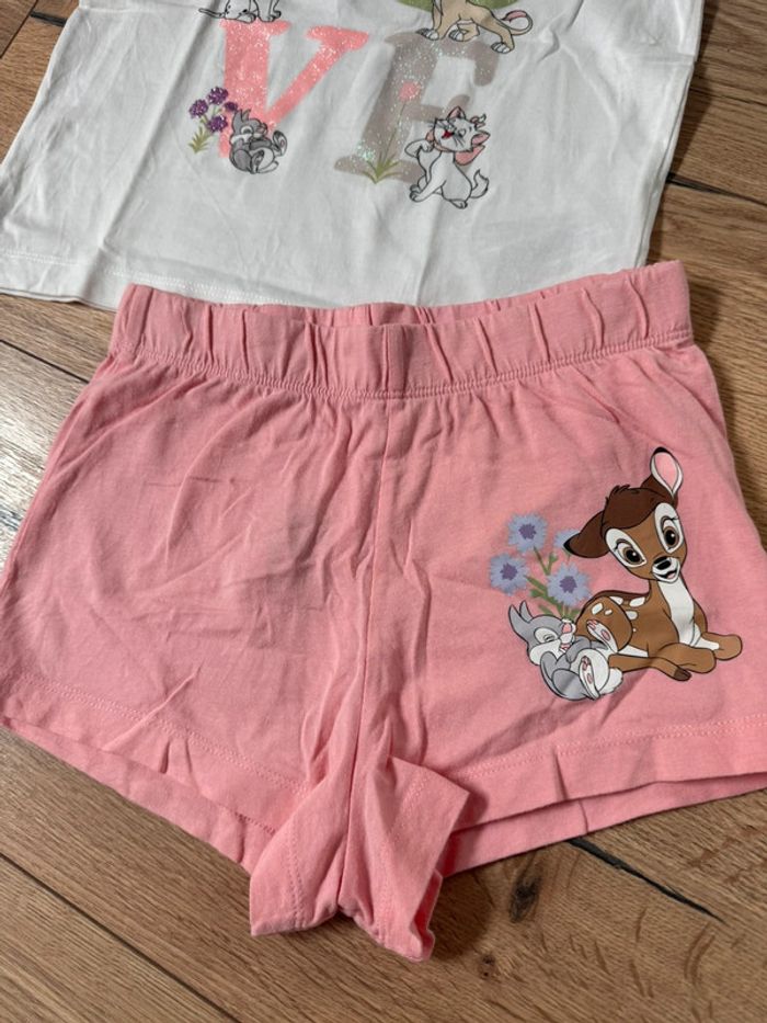 Lot de 2 pyjashorts fille Disney Bambi taille 3-4 ans 104 cm - photo numéro 3