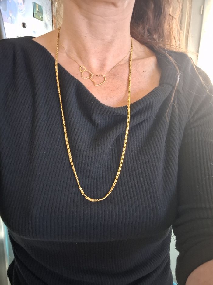 Chaine en or lamine 72 cm - photo numéro 6