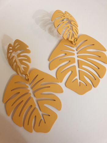 Boucles d'oreilles orangé 