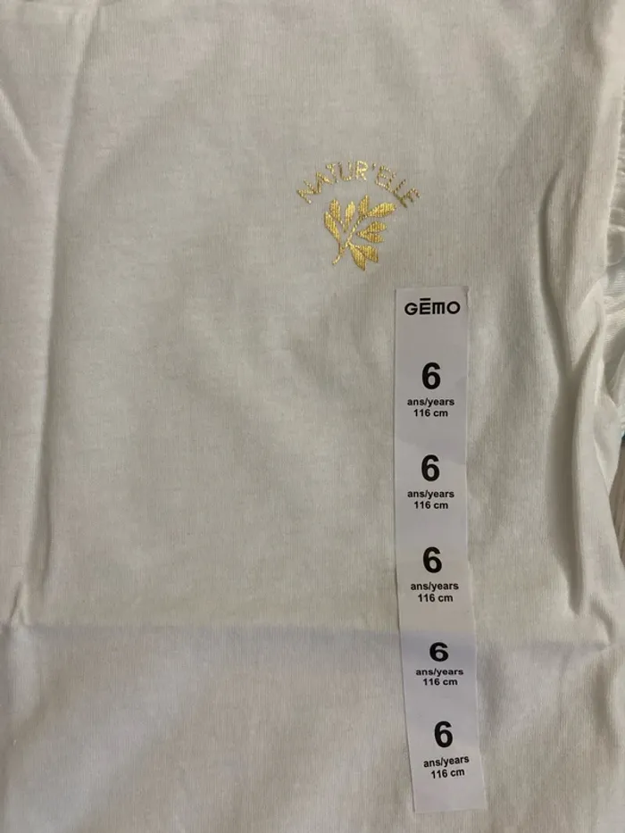 Lot de 2 t-shirts à manches courtes Gemo Taille 6 ans - photo numéro 2