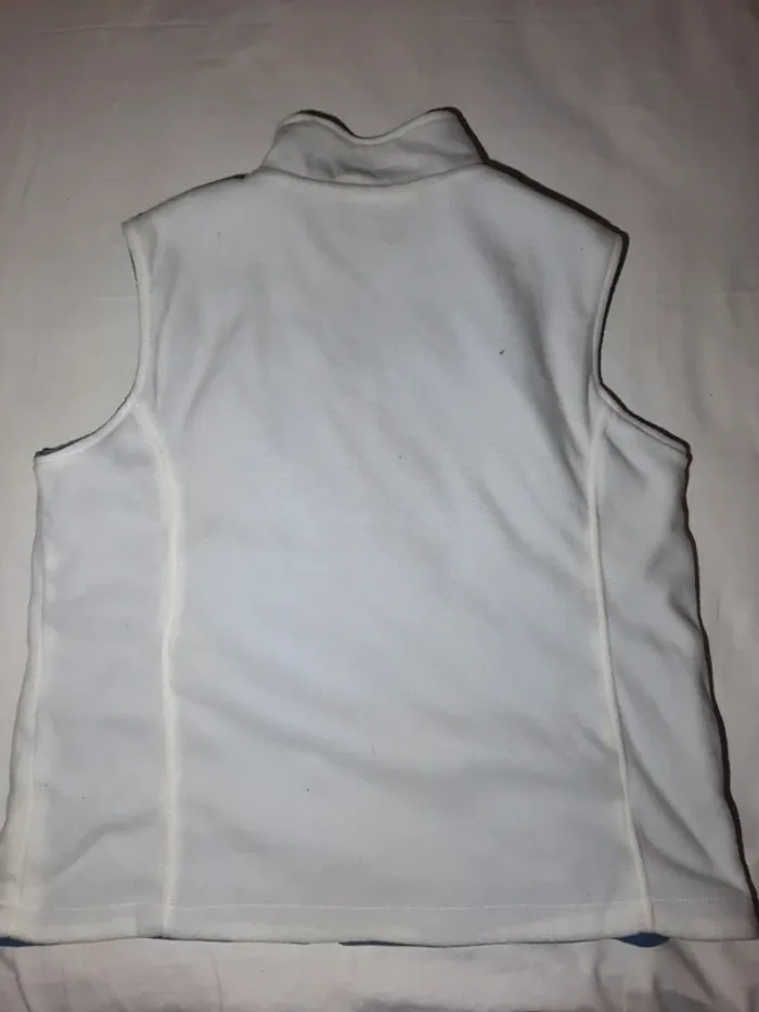Gilet réversible blanc ou bleu clair - photo numéro 6