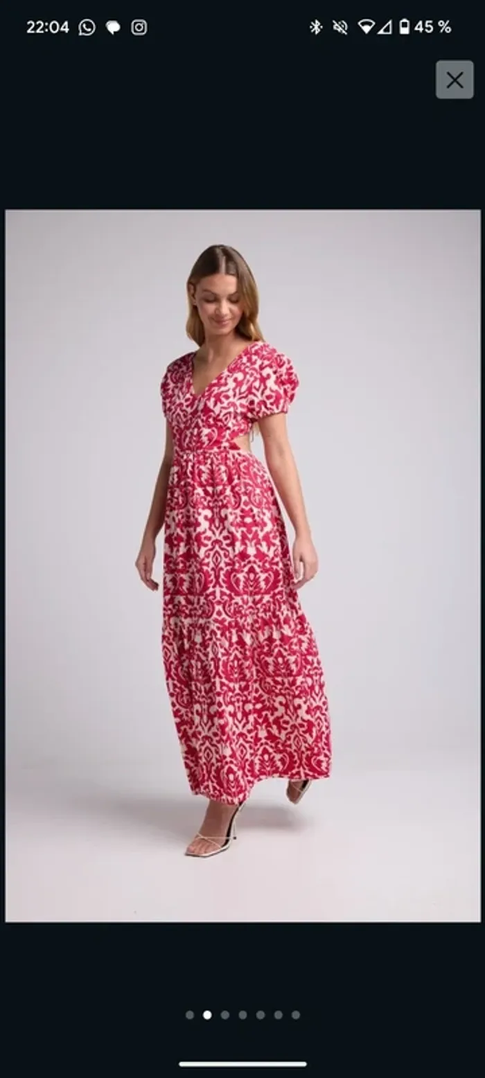 Robe Navy Vera Fushia Taille L