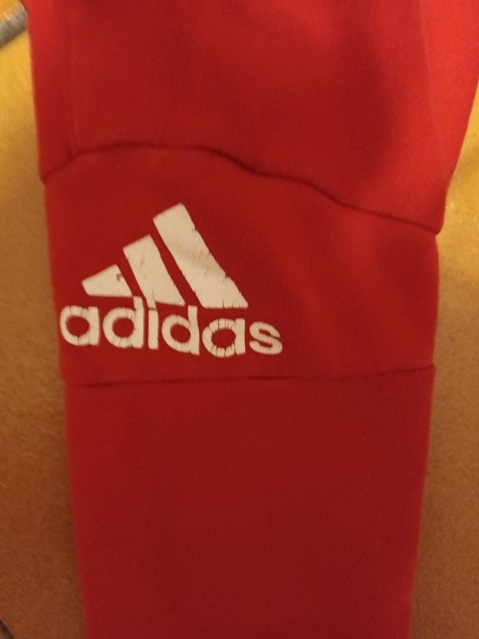 Pull sweat Adidas rouge 9 12 mois - photo numéro 3
