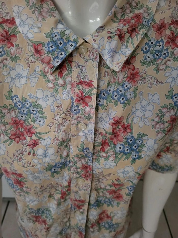 Chemise fleurie 100% coton - photo numéro 2