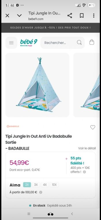 Tipi enfant 