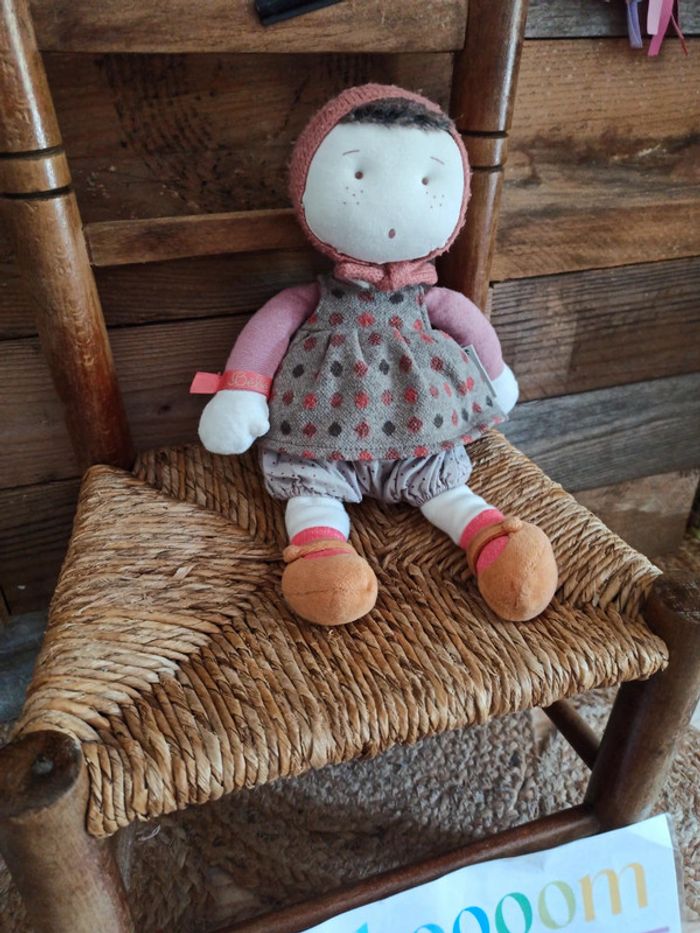 Peluche poupée les coquettes Moulin roty tbe - photo numéro 3