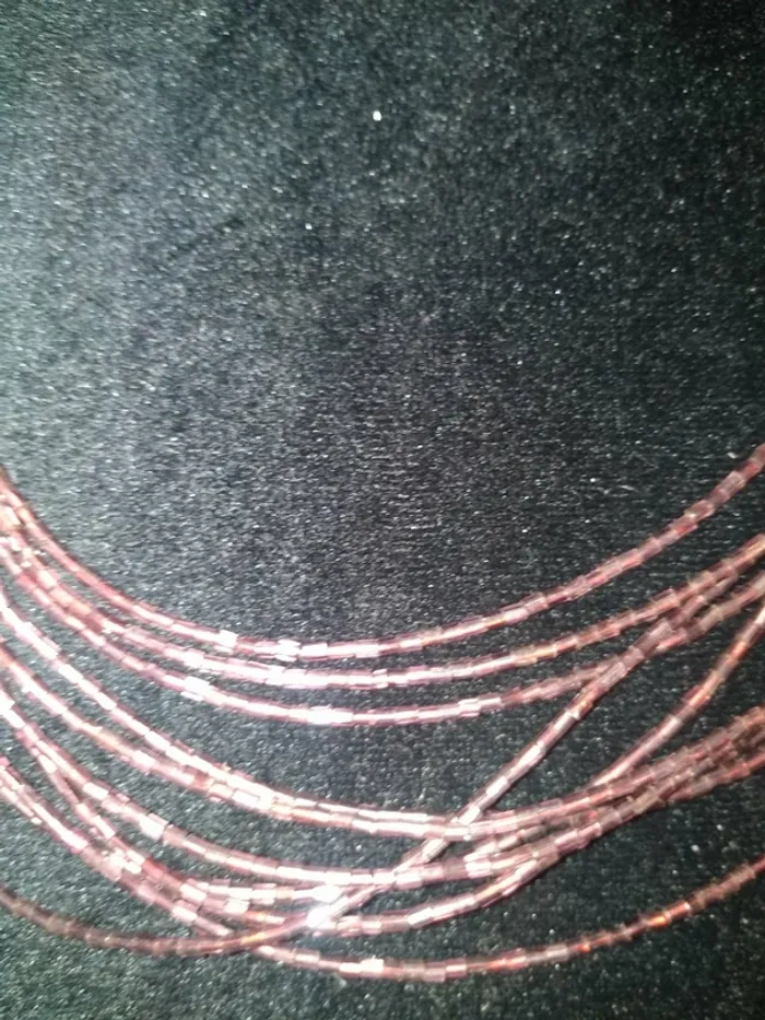 Collier fantaisie Plusieurs rang - photo numéro 3