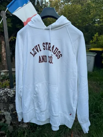 Sweat-shirt doux blanc Lévis