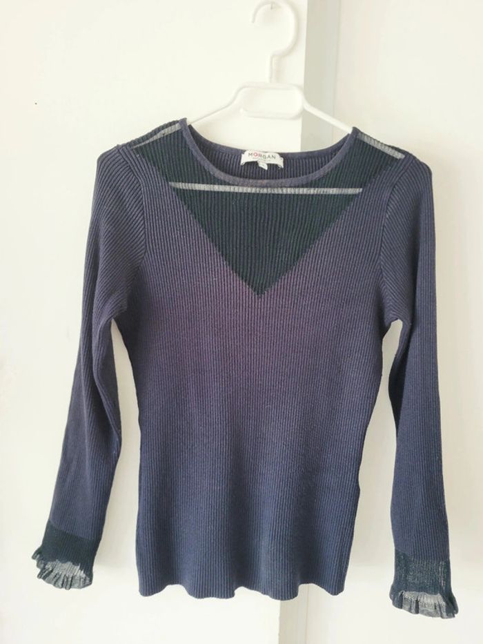 Pull Bleu Marine Femme Morgan – Taille L – Bon État