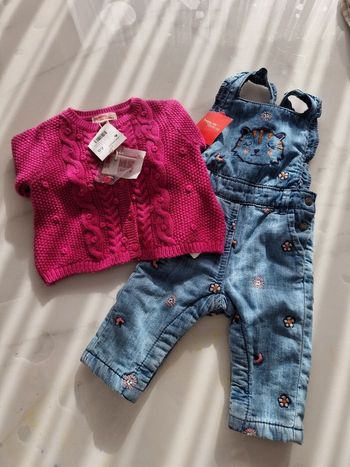 Salopette + gilet  ensemble