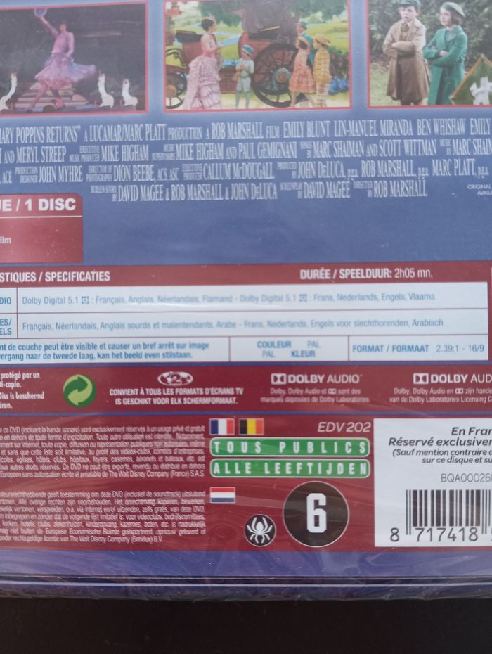 DVD le retour de Mary Poppins neuf - photo numéro 5