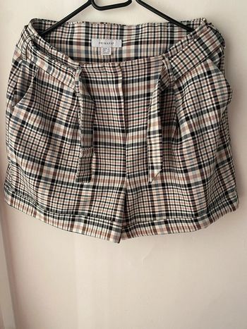 Short à carreaux