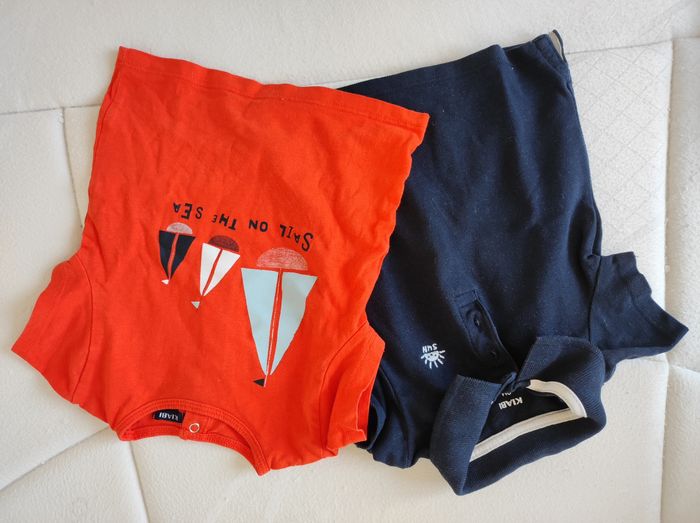 Lot de 2 tee shirt 9 mois - photo numéro 2
