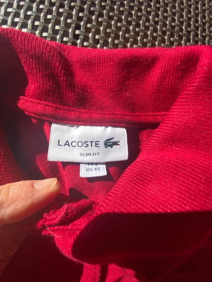 Polo lacoste slim fit taille 2 - photo numéro 8