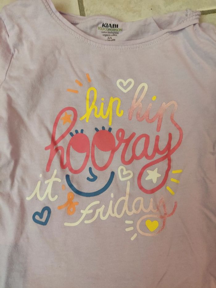 Tee shirt manches longues 5 ans fille - photo numéro 2