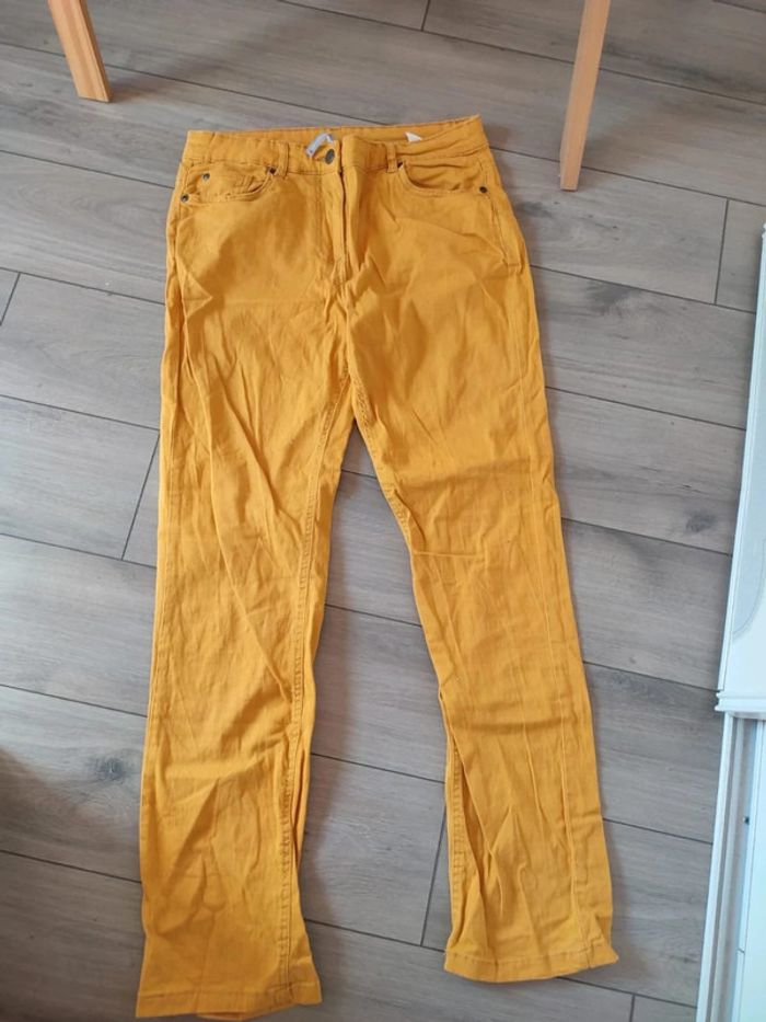 Jeans Blancheporte jaune taille 40