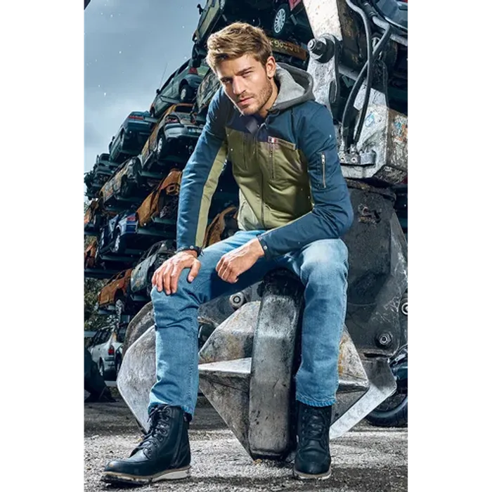 Blouson Moto Presto Kaki/Marine - Homme Taille S Neuf - photo numéro 3