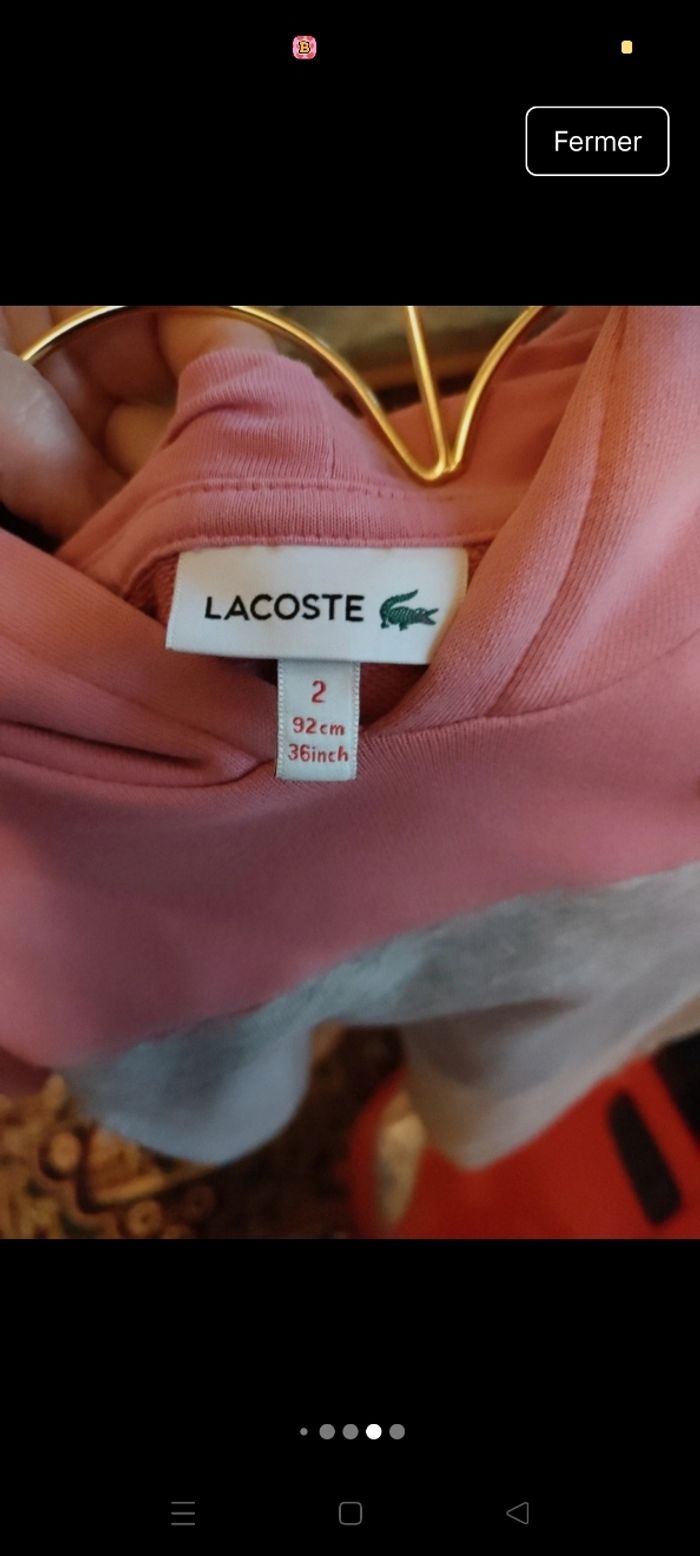Robe Lacoste 2 ans - photo numéro 5