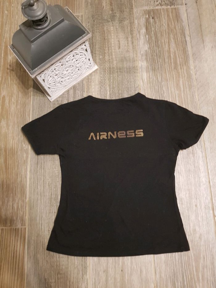 T-shirt Airness noir et doré - photo numéro 2