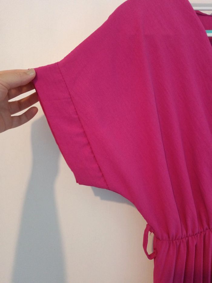 Robe longue plissée fushia - photo numéro 5