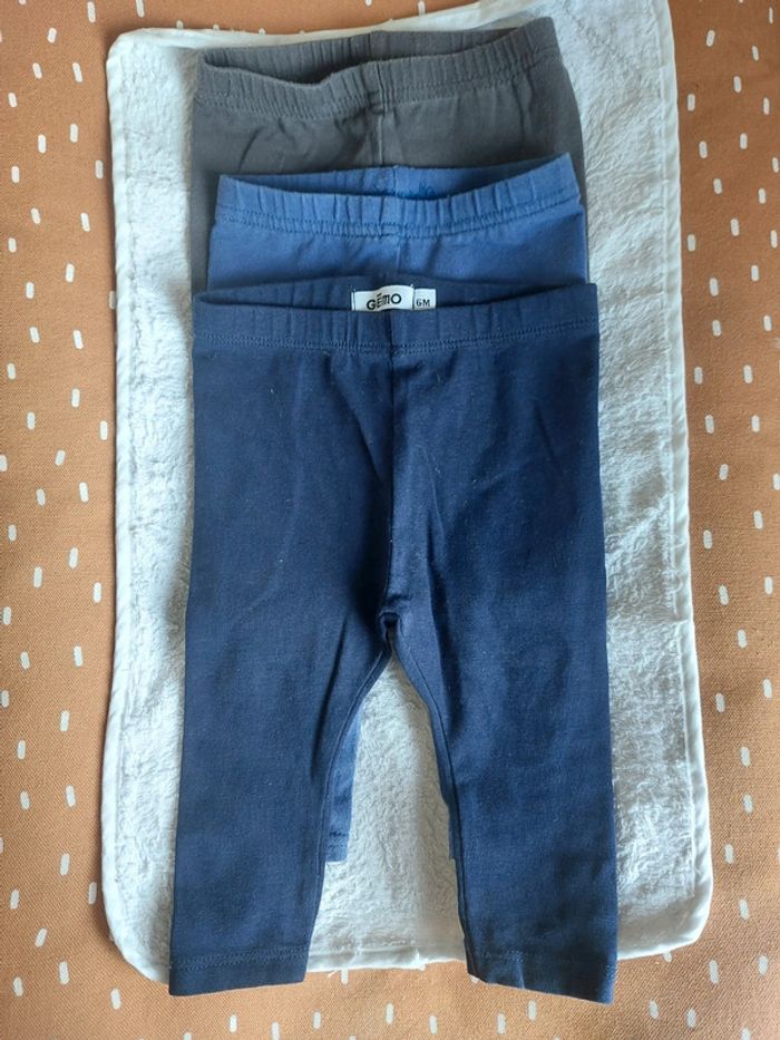Lot 3 leggings 6mois - photo numéro 2