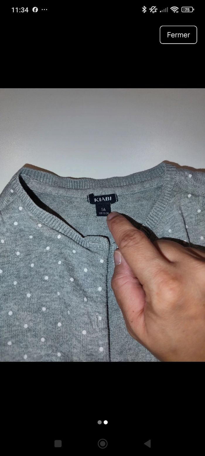 Gilet Kiabi 5 ans - photo numéro 2