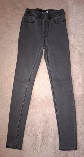 Pantalon jeggings h&m 10 ans gris