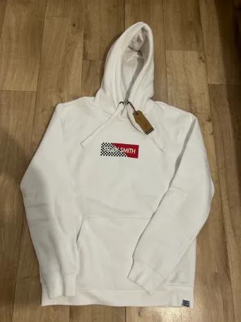 Sweat à capuche blanc hoodie Teddy Smith M