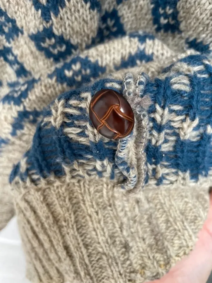 Eddie Bauer Vintage Cardigan Wool Laine Mens XL - photo numéro 12