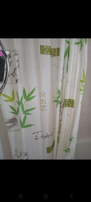 Rideau douche et goblet zen