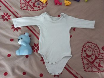 Body blanc mixte tout simple 12 mois