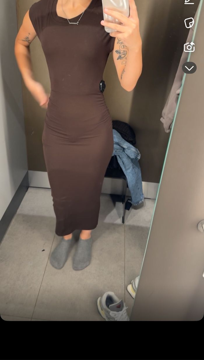 Robe longue moulante
