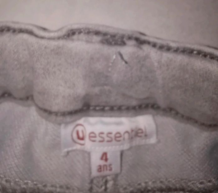 Pantalon jean gris garçon 4 ans - photo numéro 3
