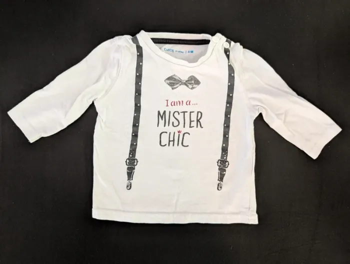 T-shirt manches longues mister chic - photo numéro 2