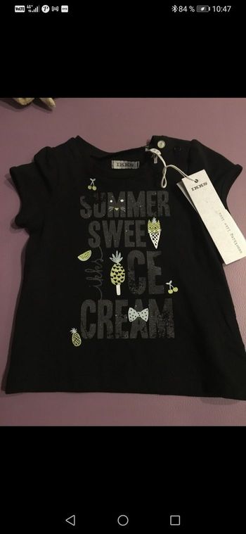 T shirt 3 mois ikks neuf