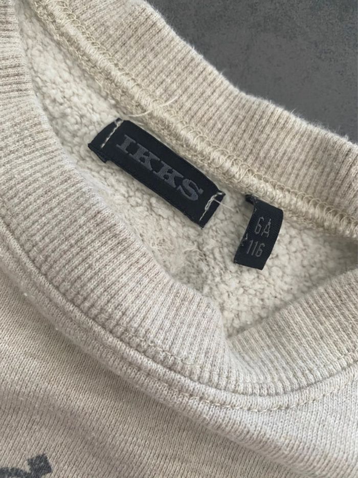 Sweat écru IKKS 6 ans - photo numéro 2